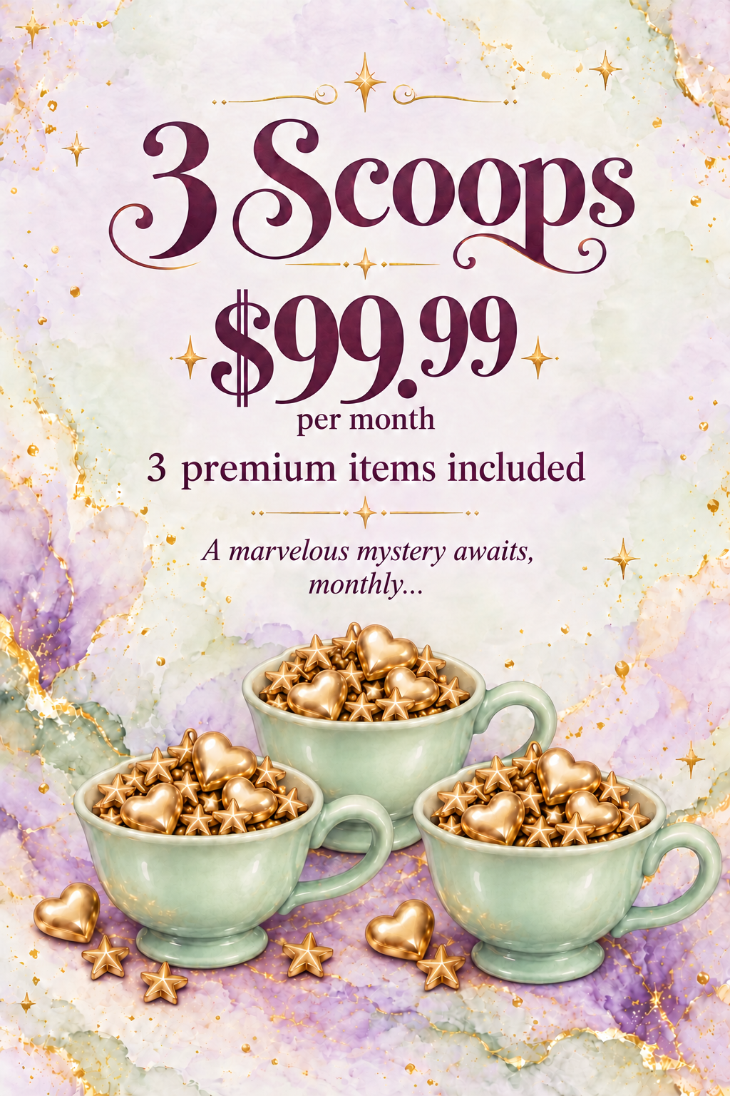 3 Monthly Scoops